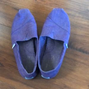 Toms - womens flats - purple size 9.5